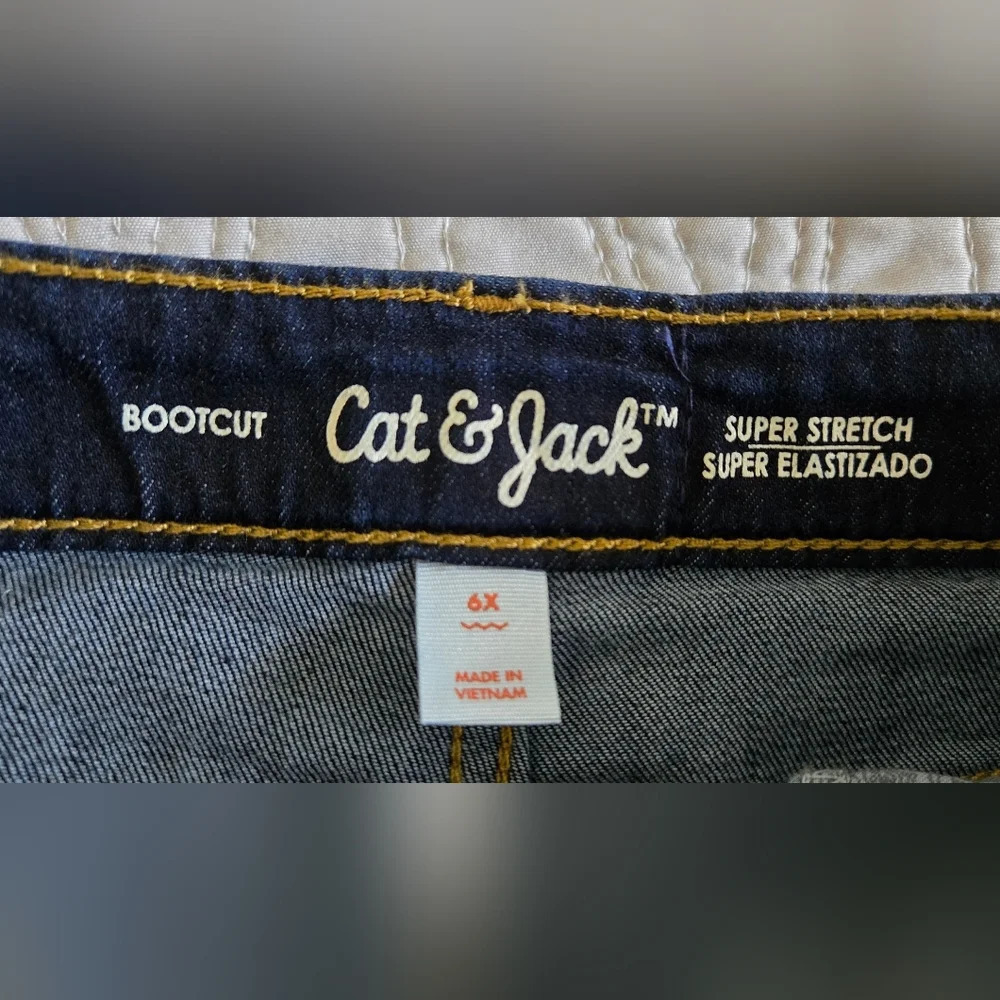 Cat&Jack Bootcut Jeans sz 6X - Picture 6 of 7